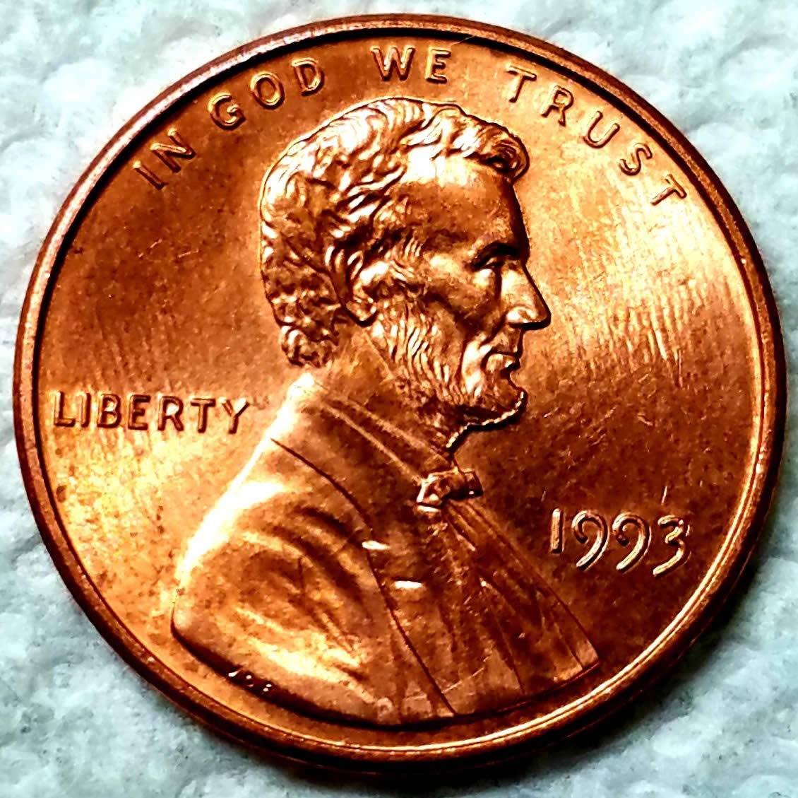 1993-P-Lincoln-Excessive-Plating-Build-Up-At-Chin-And-Neck-On-Obverse?